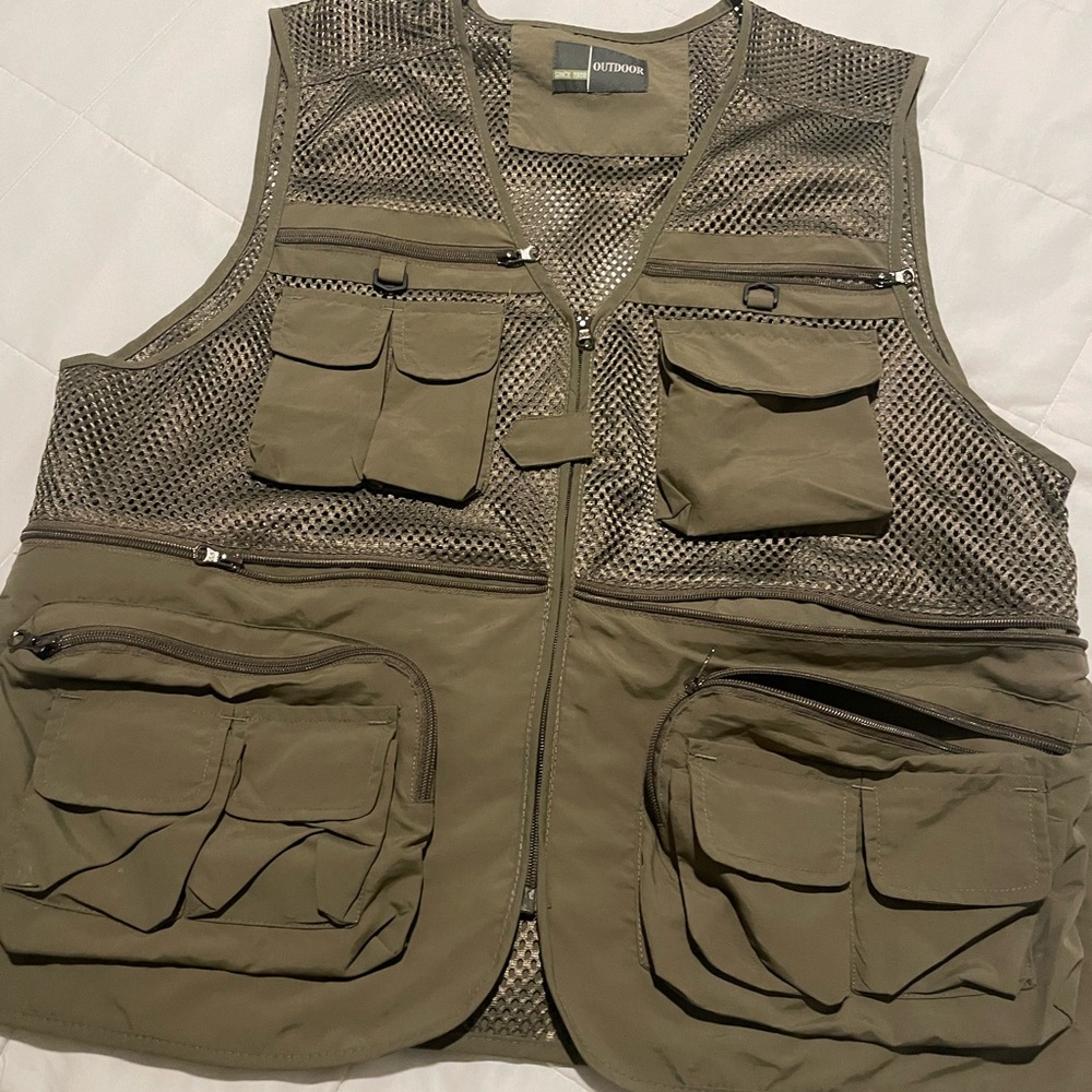 Outdoor Life Olive Green Utility Vest